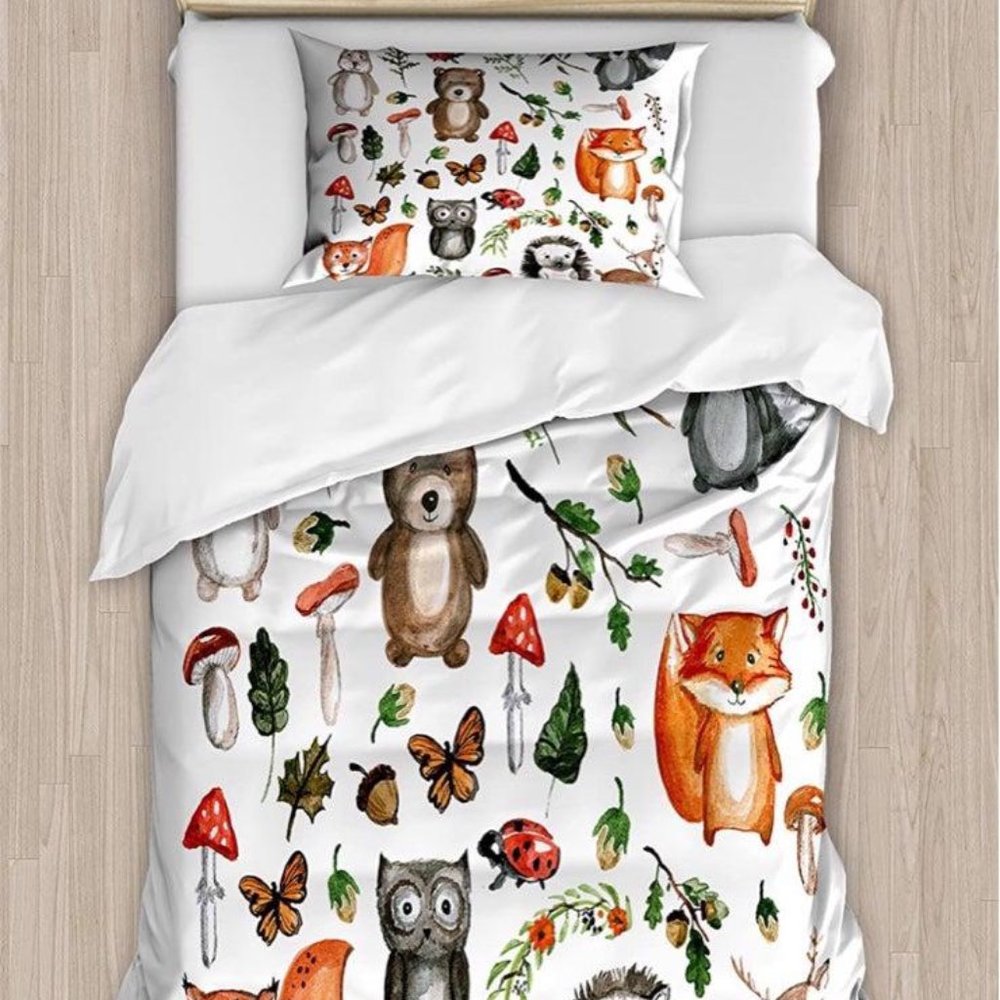 🦊Woodland creatures Twin Duvet Cover🦊